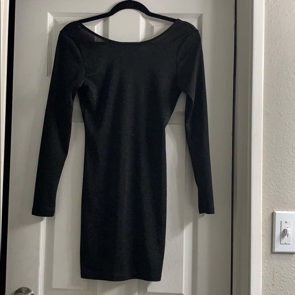 Sparkly Bodycon Black Dress